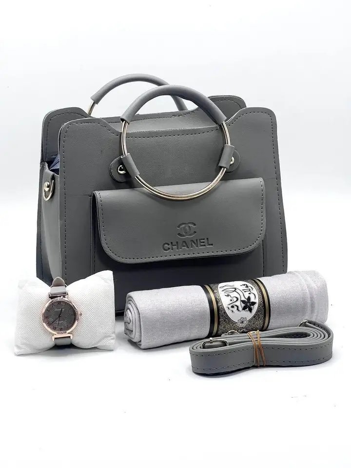 sac channel gris foncé